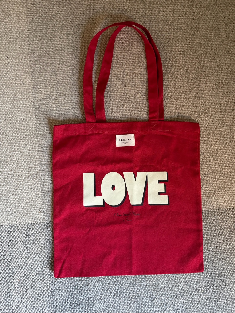 Sézane 'LOVE' Tote